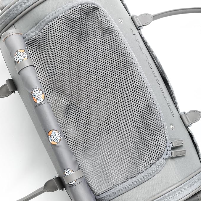 Petropolitan Soft-Sided Pet Carrier for Cats and Small Dogs – Stylish, Airline-Approved Travel Bag with Mesh Ventilation, Collapsible, Removable Pad and Safety Leash, Fits up to 16 lb