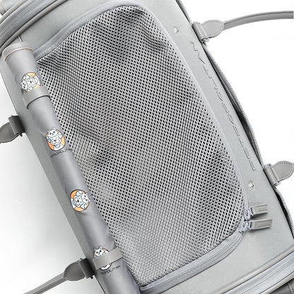 Petropolitan Soft-Sided Pet Carrier for Cats and Small Dogs – Stylish, Airline-Approved Travel Bag with Mesh Ventilation, Collapsible, Removable Pad and Safety Leash, Fits up to 16 lb