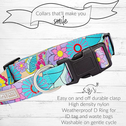 Lucky Love Dog - Adjustable Dog Collar and Leash Set with Easy Click Buckle for Large Ones, Durable, & Comfortable Collar for Male & Female Dogs, Puppies & Adult Dogs - Caroline, XL