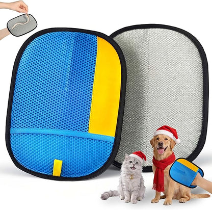YOSEPATI Thickened Ectrostatic Pet Hair Removal Glove, Magic Brush Pet Hair Remover Tool for Cat & Dog, Upgraded Reusable Pet Hair Gloves for Couch, Clothing, Carpet & Car Seat, Cat Grooming Gloves