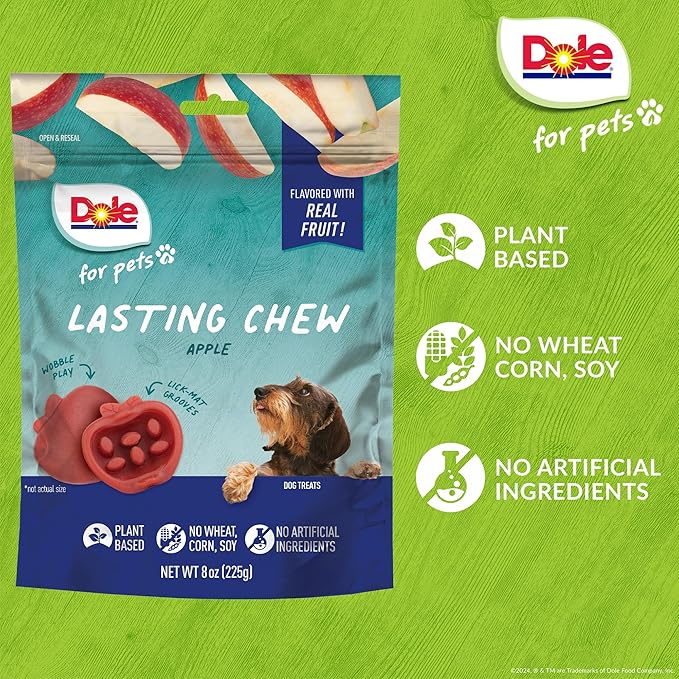 Dole for Pets Lasting Chew, Apple, 8 oz (225 g)