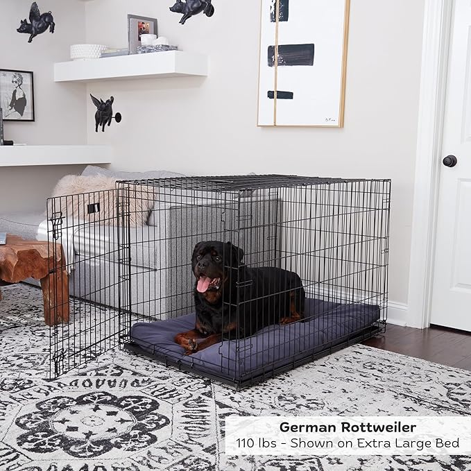 Happy Hounds Cooper Deluxe Reversible Crate Pad - Extra Large - Denim