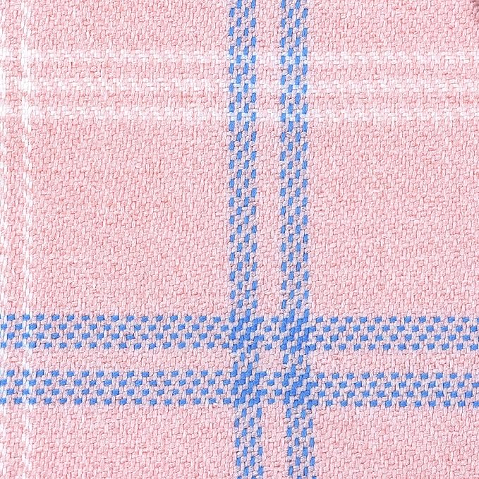 GAMUDA Small Dog Harness Collar and Leash Set, Step in No Chock No Pull Soft Mesh Adjustable Dog Vest Harnesses Plaid Reflective for Dogs Puppy Cats Kitten Rabbit (Pink, L)