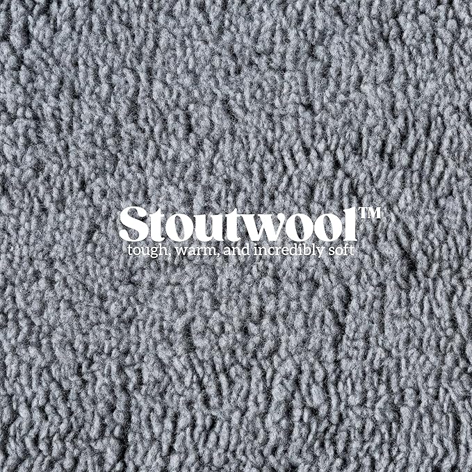 Stoutwool Indestructible Dog Bed - Round Chew Proof Dog Pad - Fluffy Pillow Bed for Aggressive Chewers - Durable - Washable - Ideal for Medium Breeds - 32", Charcoal