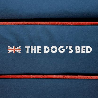 The Dog’s Bed Orthopedic Dog Bed XXL Blue Oxford with Red Trim UK Flag Dog Bed, Memory Foam, Pain Relief: Arthritis, Post Surgery, Lameness, Waterproof Washable Cover, Veterinary Approved