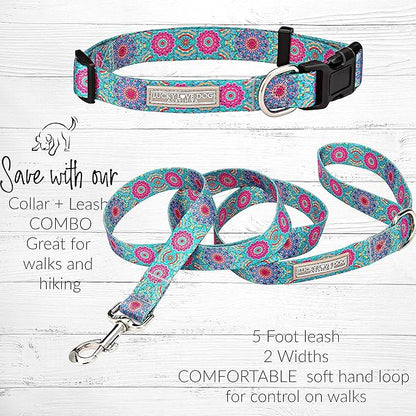 Lucky Love Dog - Adjustable Dog Collar with Easy Click Buckle for Large Ones, Durable, & Comfortable for Male & Female Dogs, Pet Collar for Puppies & Adult Dogs - Clara, Large
