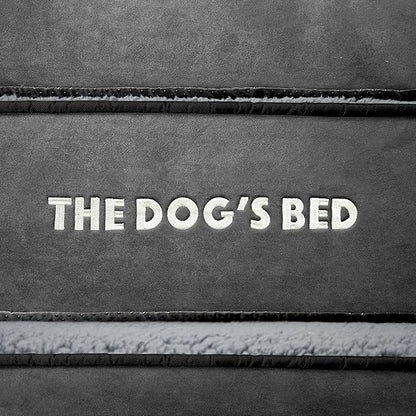 The Dog’s Bed Orthopedic Memory Foam Dog Bed, Large Grey Plush, Pain Relief for Arthritis, Hip & Elbow Dysplasia, Post Surgery, Lameness, Supportive, Waterproof Washable Cover, Veterinary Approved
