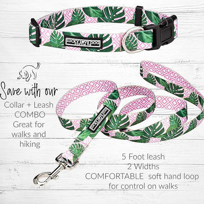 Lucky Love Dog Leash – Soft, Durable, and Comfortable Leash with Vibrant Patterns – Stylish and Long Lasting for Large Male and Female Dogs – Laguna, Large