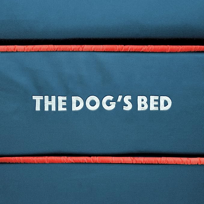 The Dog’s Bed Orthopedic Memory Foam Dog Bed, Medium Blue & Red Trim UK Center Flag, Pain Relief for Arthritis, Hip & Elbow Dysplasia, Post Surgery Supportive, Waterproof Washable, Veterinary Approved