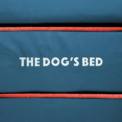 The Dog’s Bed Orthopedic Cooling Memory Foam Dog Bed, XXL Blue & Red Trim, Pain Relief for Arthritis, Hip & Elbow Dysplasia, Post Surgery, Lameness, Supportive, Washable Cover, Veterinary Approved