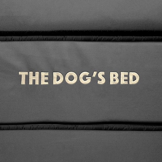 The Dog’s Bed Orthopedic Dog Bed, Large Grey with Black Trim, Waterproof, Supportive Dog Bed with Washable Replaceable Covers,Veterinary Approved