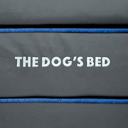 The Dog’s Bed Orthopedic Memory Foam Dog Bed, XL Grey/Blue 46x28, Pain Relief for Arthritis, Hip & Elbow Dysplasia, Post Surgery, Lameness, Supportive, Calming, Waterproof Washable Cover
