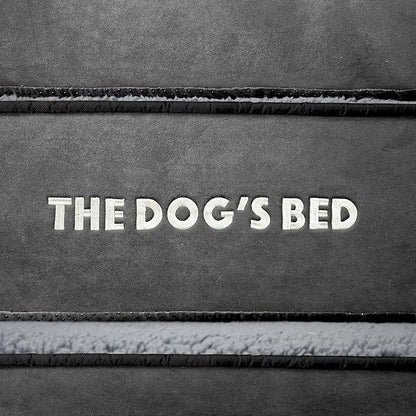 The Dog’s Bed Orthopedic Memory Foam Dog Bed, Large Grey Plush, Pain Relief for Arthritis, Hip & Elbow Dysplasia, Post Surgery, Lameness, Supportive, Waterproof Washable Cover, Veterinary Approved