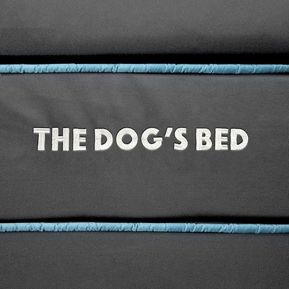 The Dog’s Bed Orthopedic Headrest Dog Bed XXL Grey/Blue, Memory Foam, Pain Relief for Arthritis, Hip & Elbow Dysplasia, Post Surgery, Lameness, Waterproof Washable Cover, Veterinary Approved