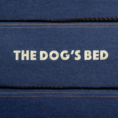 The Dog’s Bed Orthopedic Memory Foam Dog Bed, Large Blue Denim, Pain Relief for Arthritis, Hip & Elbow Dysplasia, Post Surgery, Lameness, Supportive, Waterproof Washable Cover, Veterinary Approved