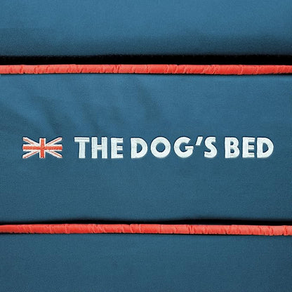 The Dog’s Bed Orthopedic Memory Foam Dog Bed Medium Blue Oxford with Red Trim UK Flag, Pain Relief for Arthritis, Hip & Elbow Dysplasia Post Surgery Supportive, Waterproof Washable Veterinary Approved